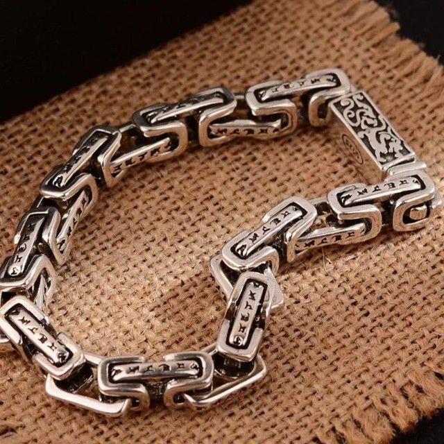 925 Sterling Silver Unisex Large Chain Bracelet Gift