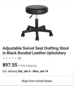New Drafting Leather Stool