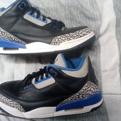 Nike Air Jordan Retro 3 OG Size 9.5 "Sport Blue"