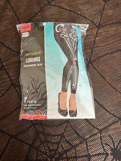 Halloween Costume Day of the Dead Adult Costume Leggings
