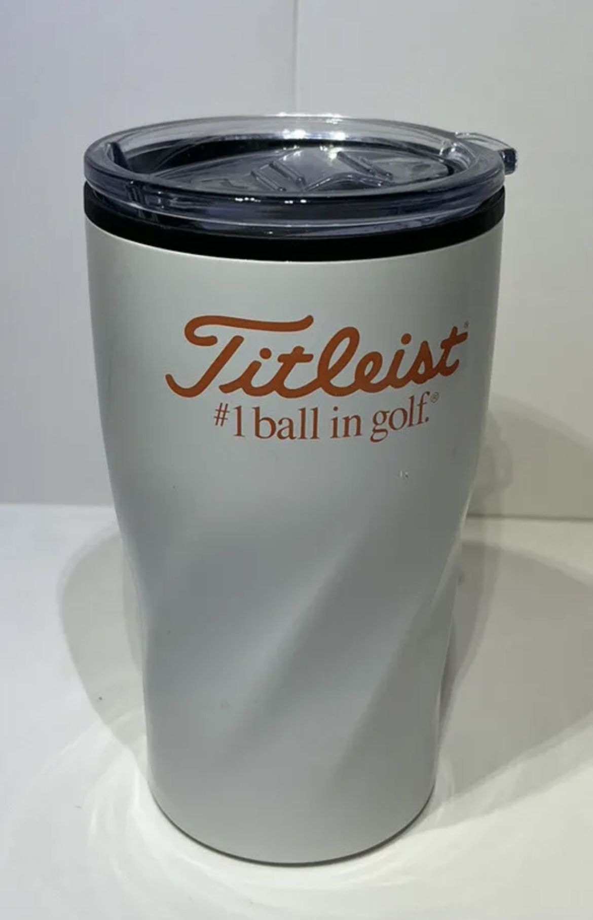 Titleist Golf Coffee Travel Mug Insulated Tumbler Cup w/ Lid White 16oz
