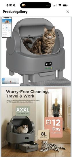 Automatic Self-Cleaning Cat Litter Box – Brand New (Open Box) – $120 OBO