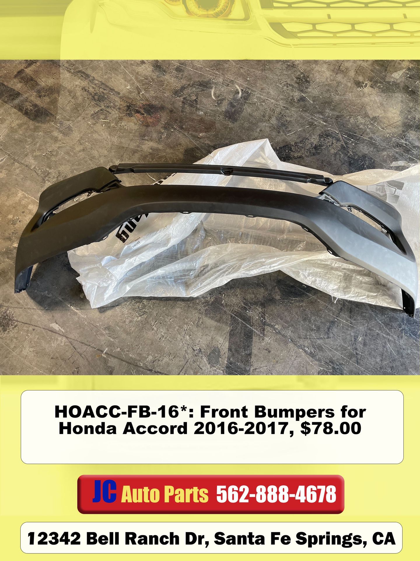 Front Bumpers for Honda Accord 2016 2017