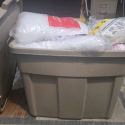 Large Bin Of Craft Supplies