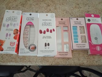 Gel nail sets plus curing lamp