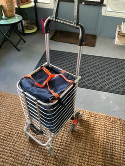 Shopping Cart with Wheels | Grocery Cart on Wheels | Shopping Carts for Groceries, Can Climb Stairs, Waterproof, Durable
