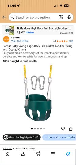 Kids swing and swing stand