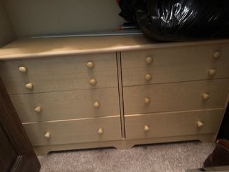 Wooden dresser.