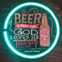 LED Neon Beer Sign