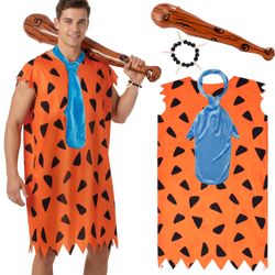 Fred Flintstone Caveman Costume 2XL / Disfraz de Cavernicola 2XG 