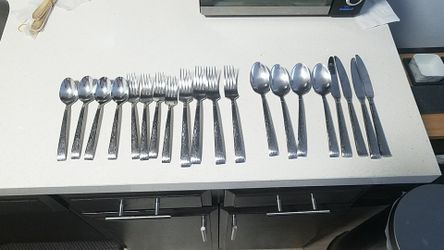 fork spoon knife set service for 4 high quality utensils