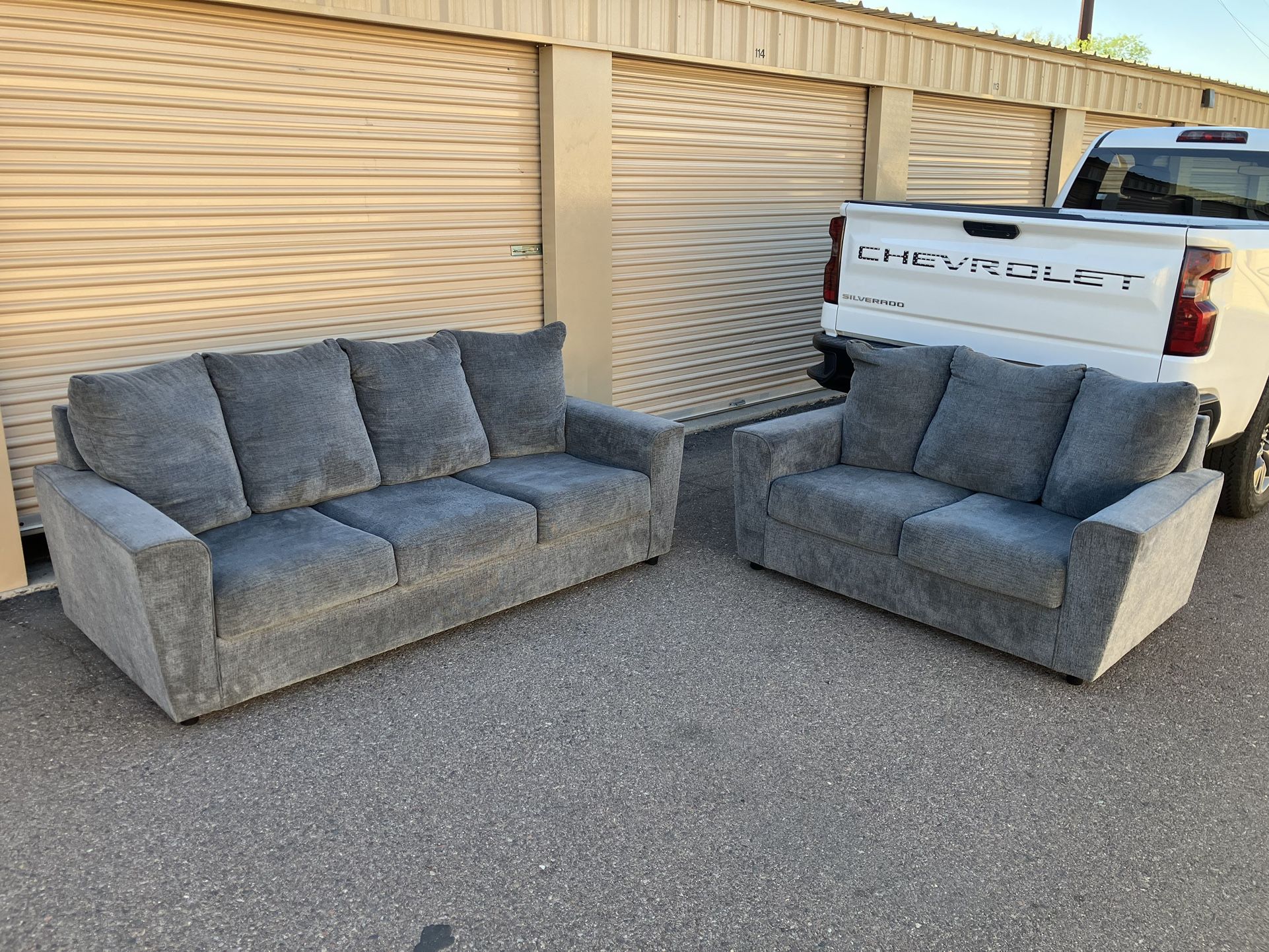 FREE DELIVERY Gray Sofa Couch Set 