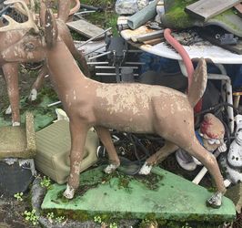 Outdoor Concrete Deer Statues