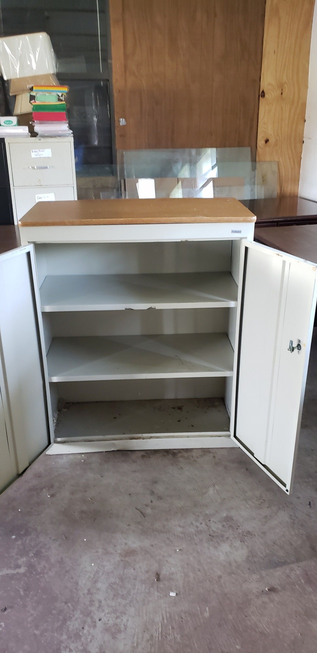 3 total 2 shelves office or garage storage