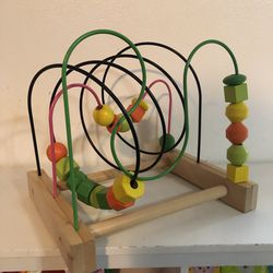 Bead Roller Coaster/wooden beads maze