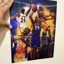 Kobe Bryant 3d Wall art 