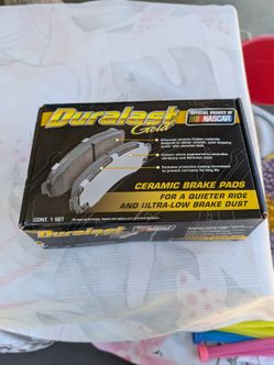 Ceramic Brake Pads Duralast Gold -DG969 this is a new set of brakes never been used I have bought them for my 2003 Murano the brake pads part number i