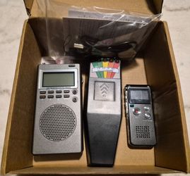 Saillong 3 Pcs Ghost Hunting Equipment Include 1 Pcs Spirit Ghost Hunting Box 1 Pcs Digital Voice Recorder 1 Pcs LED Emf Magnetic Field Hunting Detect
