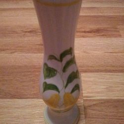 Vintage Flower Vase F.T.D.A. Secla-Portugal 8" Tall