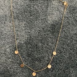 10kt Boho Adjustable Pull Necklace 16 Inch To 18 Inch Real Gold 80$ Very Firm Today Only Deal Yes Real Gold !!