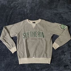 Universal Studios World Of Harry Potter Slytherin Gray Sweatshirt Small