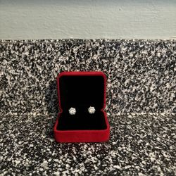 Authentic Lab Dimond I Stud Earrings 2 Carat 