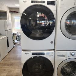 Whirlpool Frond Load Washer Gas Dryer Súper Capacity In Excellent Working Condition 