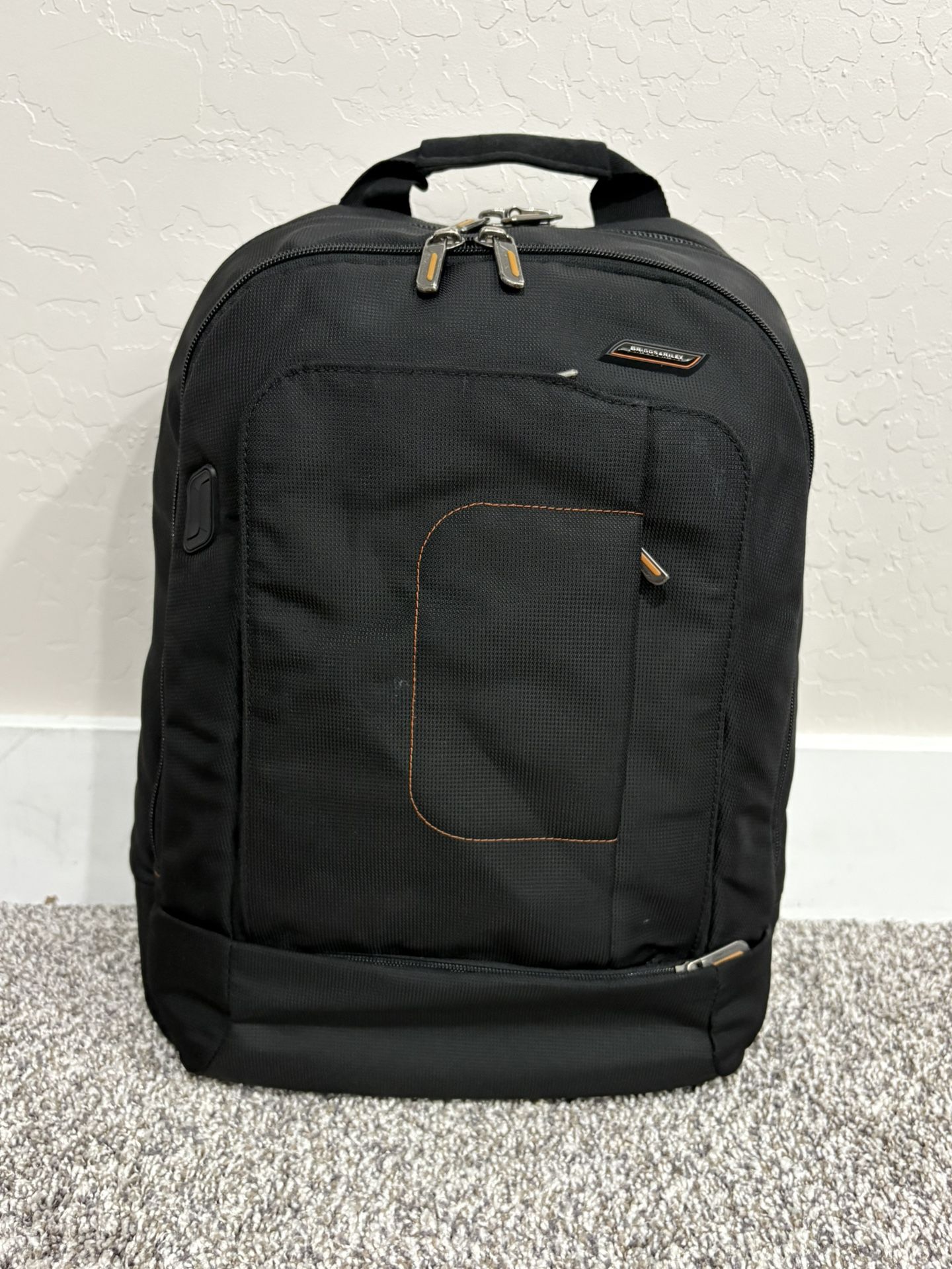 BRIGGS & RILEY ‘Verb’ Black Nylon Glide Laptop Backpack