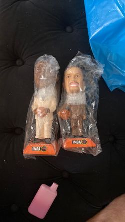 2002 TNT Bobble Heads Charles Barkley Ernie Johnson Toy Figure NBA Basketball Collectible