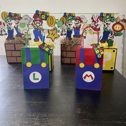 Super Mario Bros Centerpieces & Candy Boxes 
