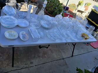 LOT OF VINTAGE CRYSTAL ITEMS