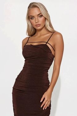  New Slinky Double Lined Midi Dress