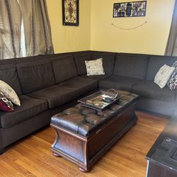 Sectional Couch With Pull Out Bed Grey 