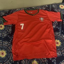 Red Portugal 2024 Euro Ronaldo Jersey With Name And Number 
