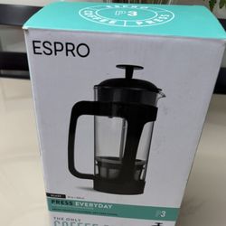 New P3 FRENCH PRESS COFFEE MAKER