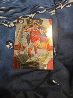 2022-23 Panini Select EPL FABIO VIEIRA MEZZANINE LEVEL #129 SILVER PRIZM ARSENAL