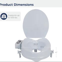Raised Toilet Seat Bidet New In  Unopened Box