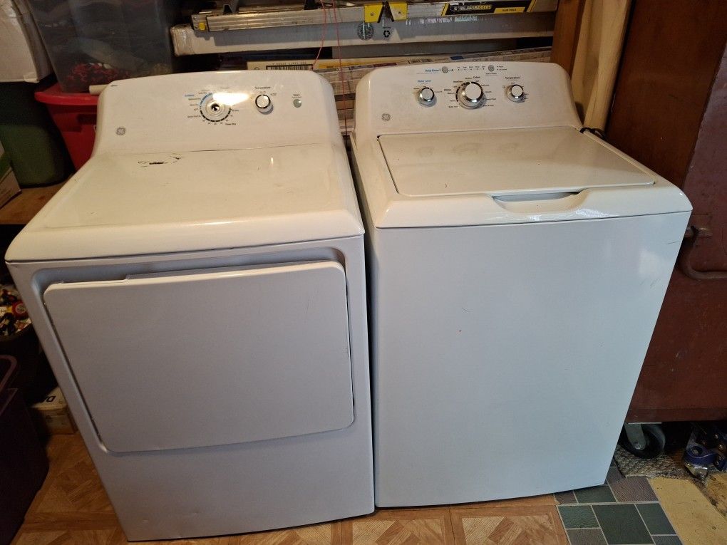 I have this washer and dryer set. As you can see, the dryer is missing the button to select the cycles and the power cord. The washer is complete. If