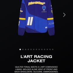 Nike X Nocta L’Art Racing Jacket XXL deep royal blue off white hellstar