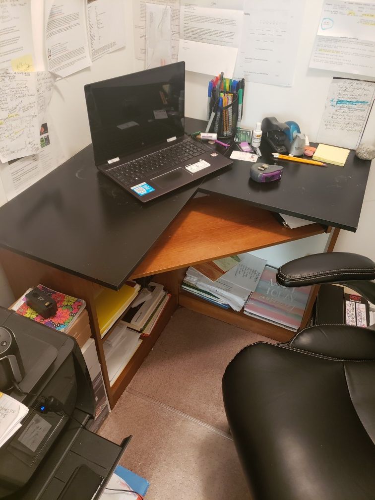 Office desk corner