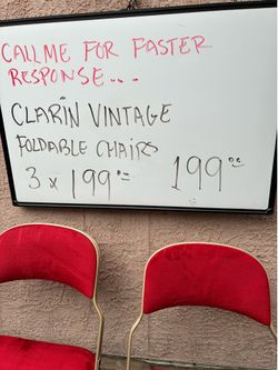 Vintage padded chairs clarin