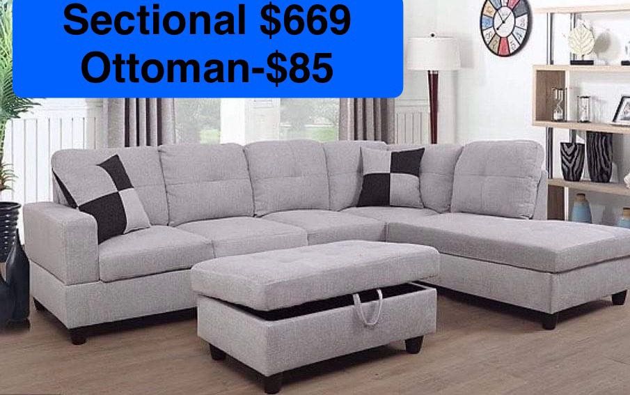 💫FREE DELIVERY💫Brand New Sectional Sofa Couch