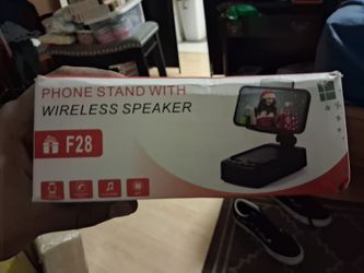 F28 Phone Stand with Wireless Speaker