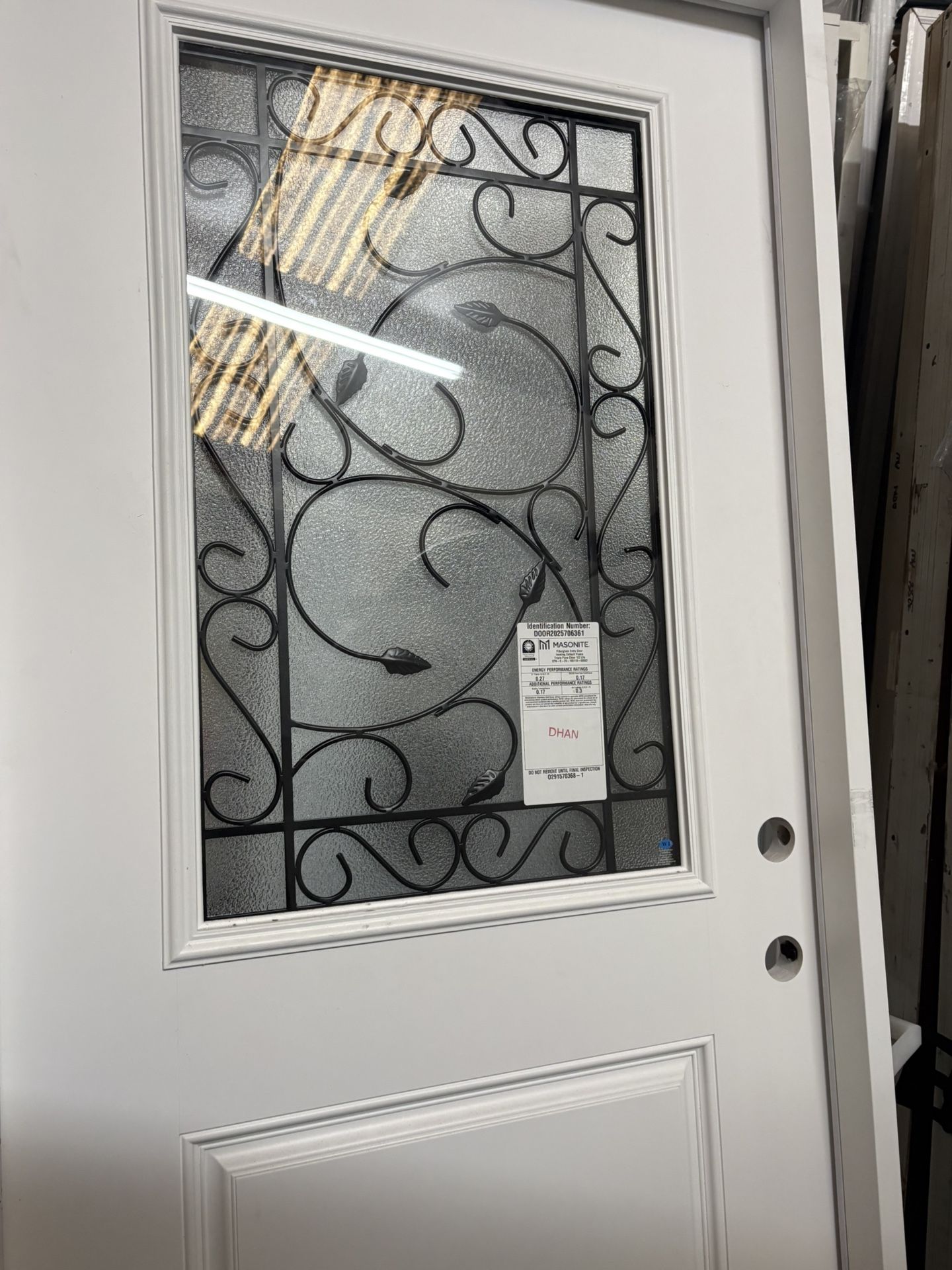 Left hand Inswing Exterior Door