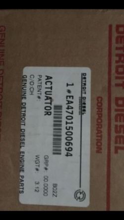 Actuator manufacturer Detroit diesel