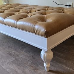 Leather Ottoman 