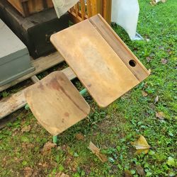 Antique Wooden Tool Boxes School Desk,very Old Berry Box