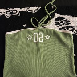 lime green halter top 