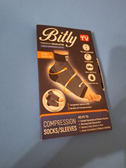 Bitly Premium Graduated Ankle Compression Socks-$13.00