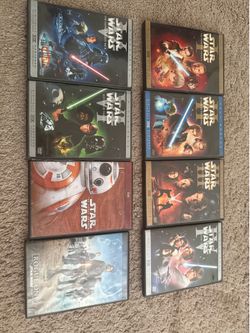 8 STAR WARS DVD’s